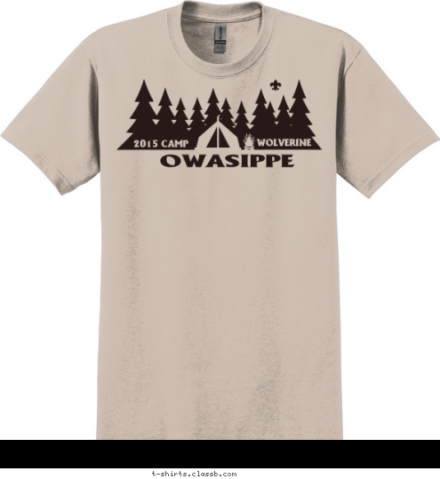 WOLVERINE 2015 CAMP OWASIPPE T-shirt Design 