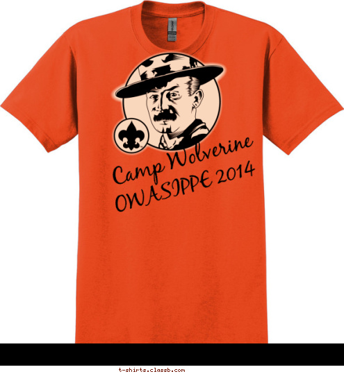 OWASIPPE 2014 Camp Wolverine T-shirt Design 