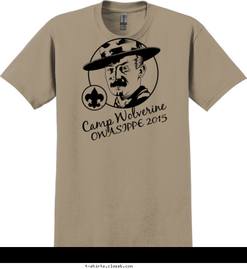 OWASIPPE 2015 Camp Wolverine T-shirt Design 