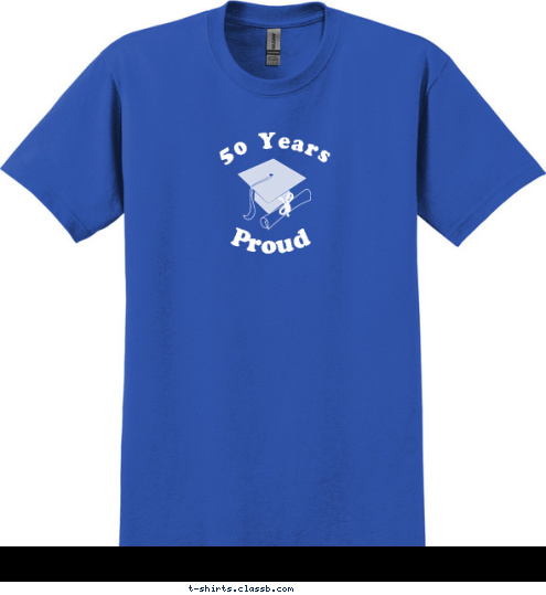 Proud 50 Years Class of 1965 50 Year Reunion Froebel High School T-shirt Design 