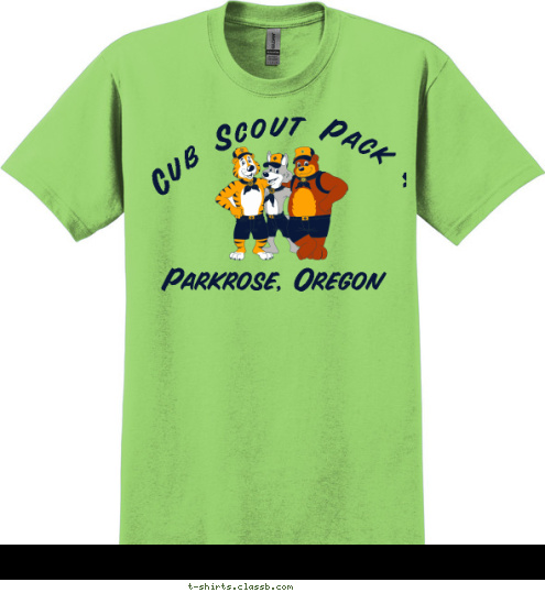 Doing our best since 1965 since 1965 Doing our best  Parkrose, Oregon Cub Scout Pack 4 T-shirt Design 