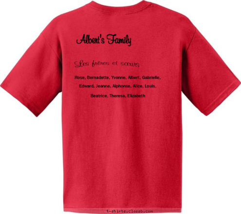 Les frères et sœurs Beatrice, Theresa, Elizabeth Edward, Jeanne, Alphonse, Alice, Louis,  Rose, Bernadette, Yvonne, Albert, Gabrielle,  George Albert's Family




 Victoria Reunion 2015 Bissonnette T-shirt Design 