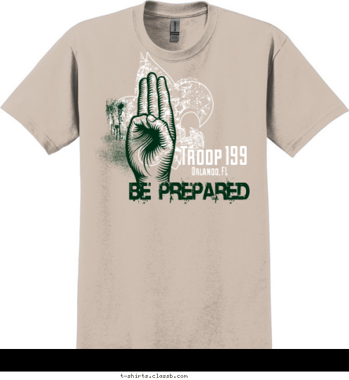 Orlando, FL Troop 199 On My Honor T-shirt Design 