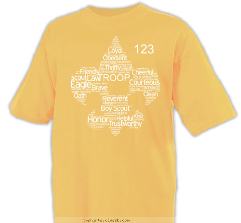 TROOP 123 T-shirt Design 