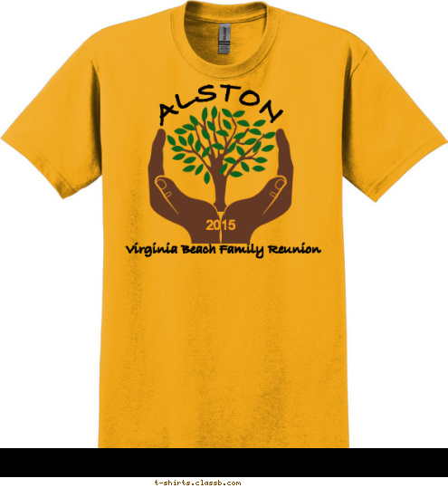 2015 ALSTON a link to our past, and a bridge to our future Miami, FL  August 13-15, 2014 Virginia Beach Family Reunion T-shirt Design 