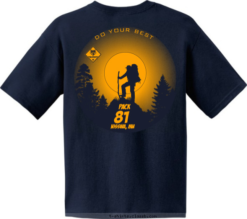 PACK PACK 81 DO YOUR BEST 81 NISSWA, MN NISSWA, MN T-shirt Design 