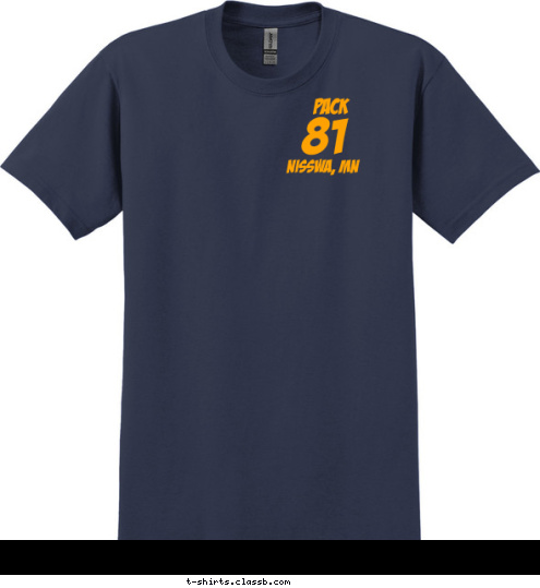 PACK PACK 81 DO YOUR BEST 81 NISSWA, MN NISSWA, MN T-shirt Design 