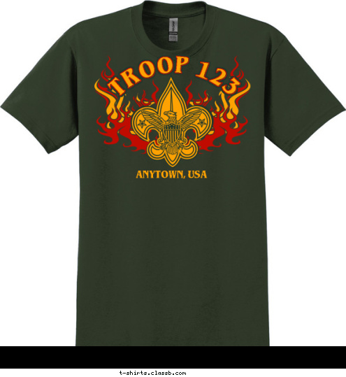 TROOP 123 ANYTOWN, USA T-shirt Design 