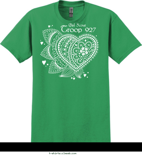 Anytown, USA Girl Scout Troop 927 T-shirt Design 