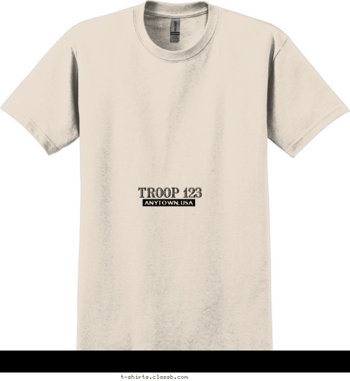 TROOP 123 ANYTOWN, USA T-shirt Design 