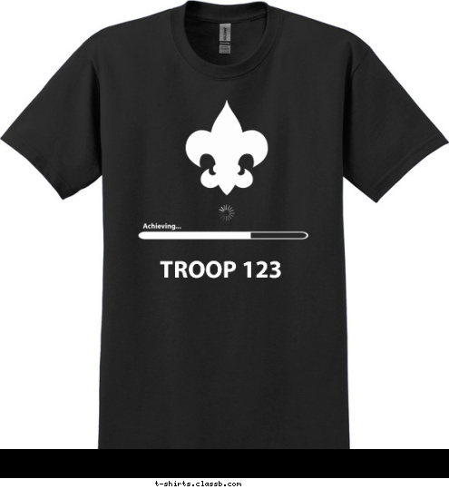 Anytown, USA TROOP 123 T-shirt Design 