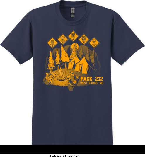 PACK 232 West Fargo, ND T-shirt Design 