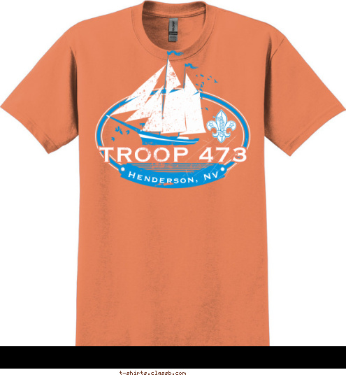 Henderson, NV TROOP 473 T-shirt Design Troop 473 Summer Sailing Shirt