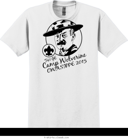 T41 GE OWASIPPE 2015 Camp Wolverine T-shirt Design 