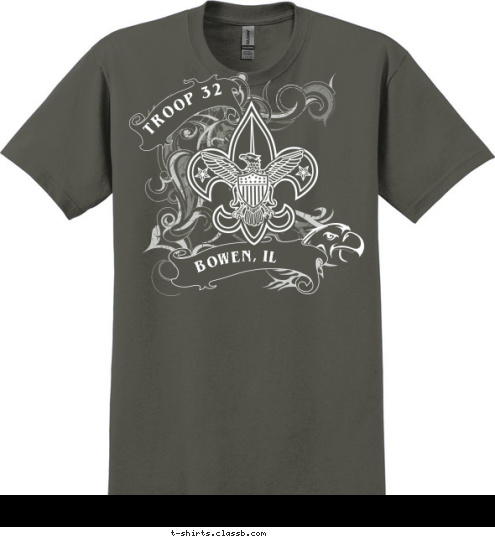 TROOP 32 BOWEN, IL T-shirt Design 