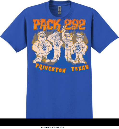 Texas Texas Princeton PRINCETON PACK 292 PACK 292 T-shirt Design 