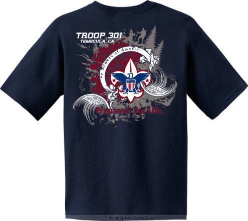 2015 PICO TROOP 301 CAMP  TEMECULA, CA Boy Scouts of America CAMP      PICO BLANCO T-shirt Design 