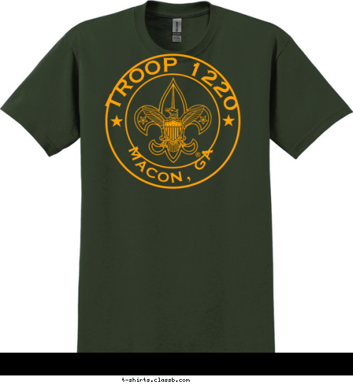 TROOP 1220 MACON, GA T-shirt Design 