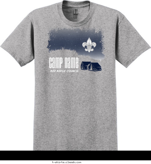 RED RIDGE COUNCIL CAMP NAME T-shirt Design 