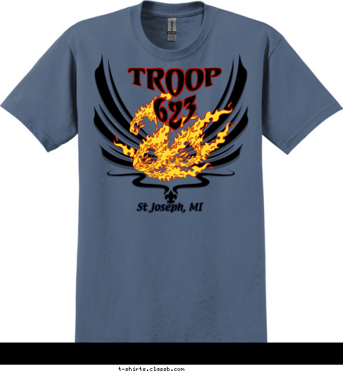 St Joseph, MI TROOP
623 T-shirt Design 