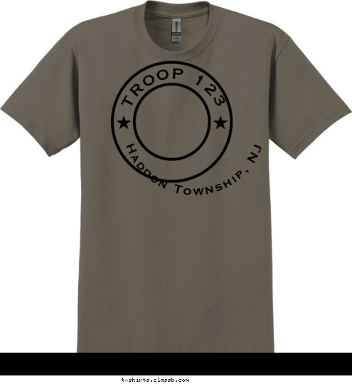 Haddon Township, NJ TROOP 123 T-shirt Design 