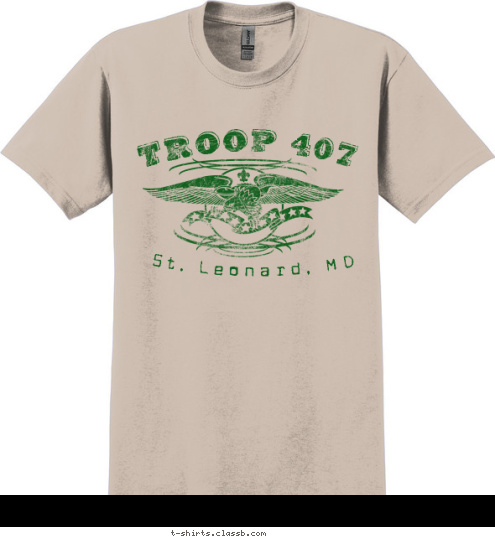 St. Leonard, MD TROOP 407 T-shirt Design 