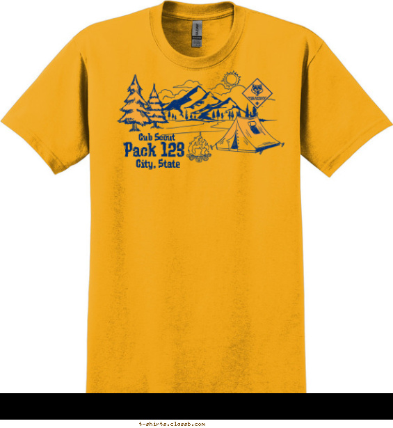 Camp Sketch Shirt T-shirt Design