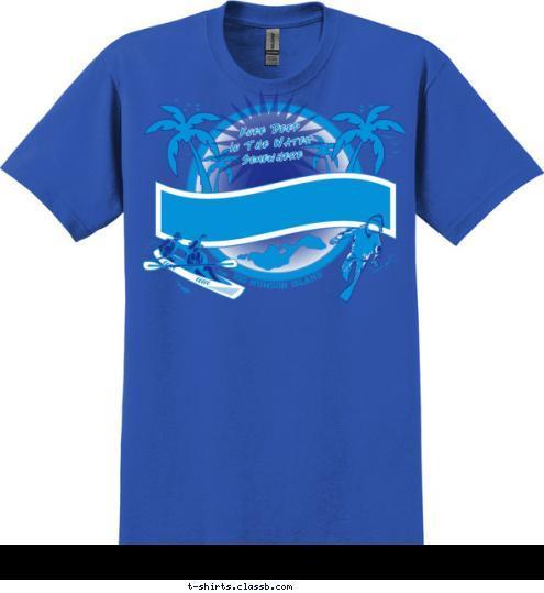 Knee Deep 
In The Water 
Somewhere Anytown, usa Troop 123 T-shirt Design 