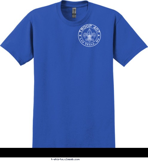 TROOP 407 Las Vegas, NV T-shirt Design 