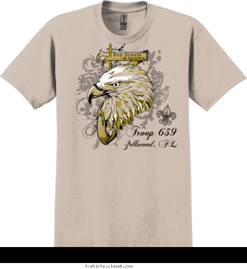 Troop 639 Zellwood, FL Boy Scouts
 of America T-shirt Design 