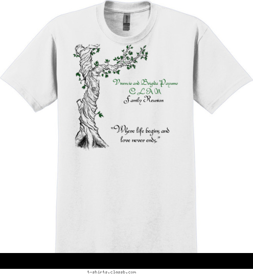 July 1, 2014 Vivencio and Brigida Payumo 
C L A N

 Family Reunion T-shirt Design 