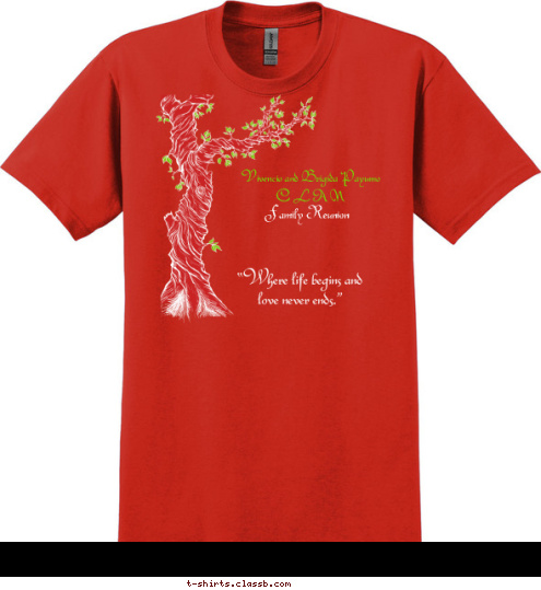 Vivencio and Brigida Payumo 
C L A N

 Family Reunion T-shirt Design 