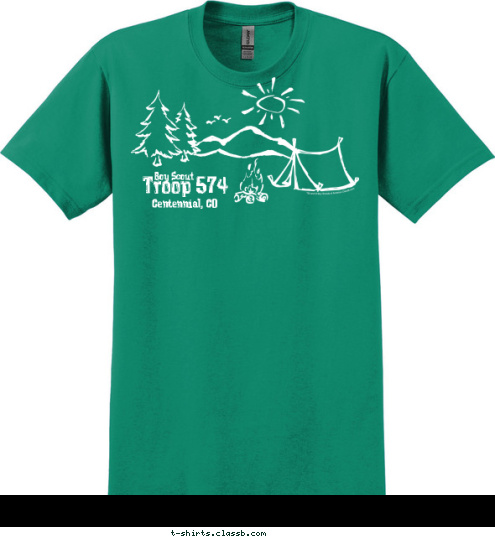 SoCo Adventure
2015 Troop 574 SoCo Adventure
2015 Centennial, CO Boy Scout T-shirt Design 