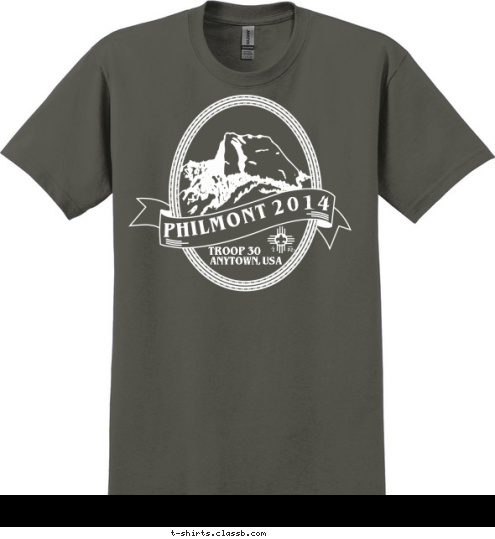 2014 ANYTOWN, USA
 TROOP 30 T-shirt Design 