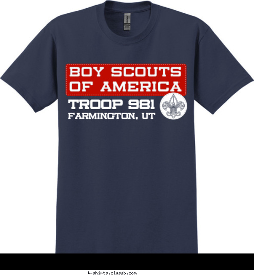 Farmington, UT TROOP 981 T-shirt Design 