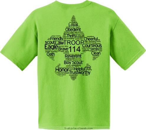 TROOP 114 114 ROCHELLE PARK, NJ TROOP T-shirt Design 