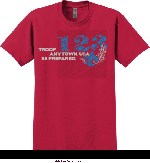 ANYTOWN, USA Punta 
Gorda Punta 
Gorda TROOP 433 TROOP 433 Boy Scout Boy Scout 123 T-shirt Design 