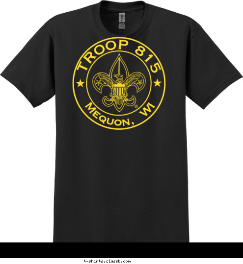 TROOP 815 Mequon,  WI T-shirt Design 