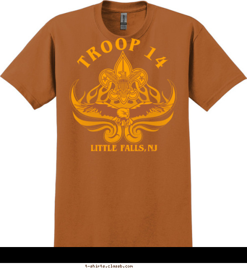 LITTLE  FALLS, NJ TROOP 14 T-shirt Design 
