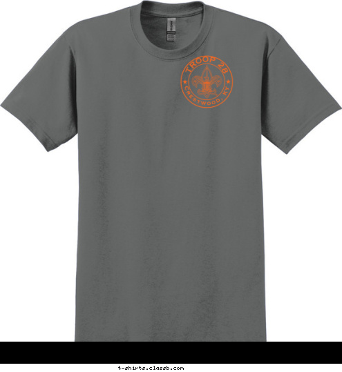 Crestwood, KY BE PREPARED TROOP 28 TREK 12 T-shirt Design 