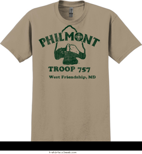 West Friendship, MD TROOP 757 T-shirt Design 