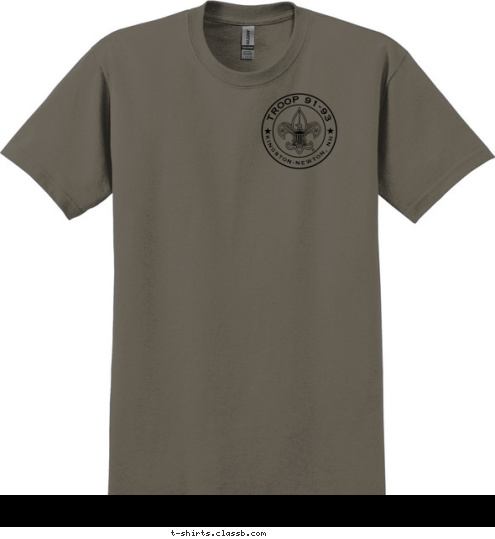 Be Prepared TROOP 91-93 KINGSTON-NEWTON, NH T-shirt Design 