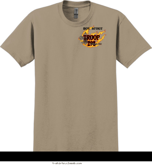 Anytown, USA TROOP
298 Boy Scout T-shirt Design 