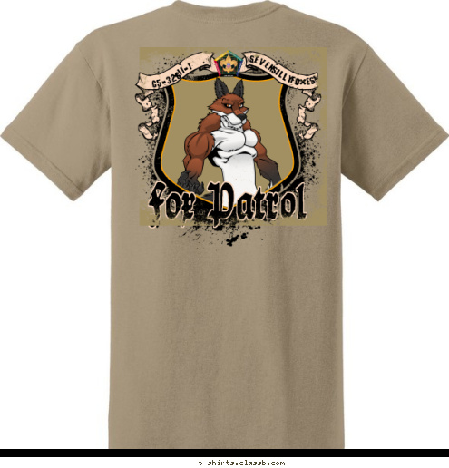 Silly Seven   NC-266
  Foxes! -11-1 C5-326 Fox Patrol Wood Badge Wood Badge T-shirt Design 