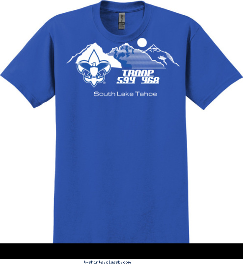 TROOP 594 468 South Lake Tahoe T-shirt Design 