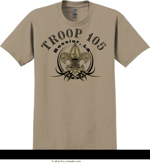 TROOP 105 Bossier, LA T-shirt Design 