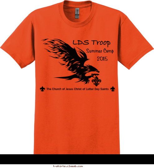 LDS Troop Summer Camp 2015 The Church of Jesus Christ of Latter Day Saints T-shirt Design 