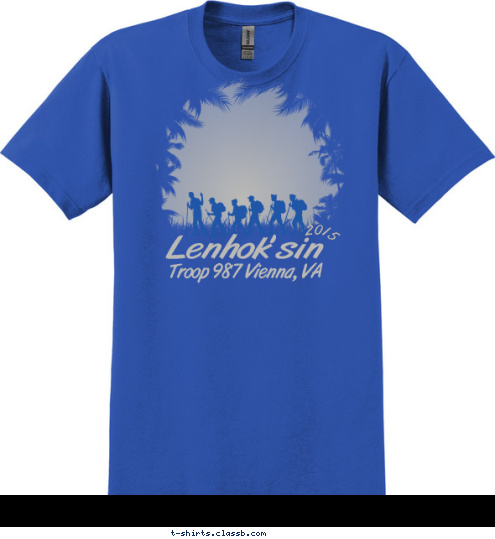 2015 Troop 987 Vienna, VA Lenhok'sin  T-shirt Design 