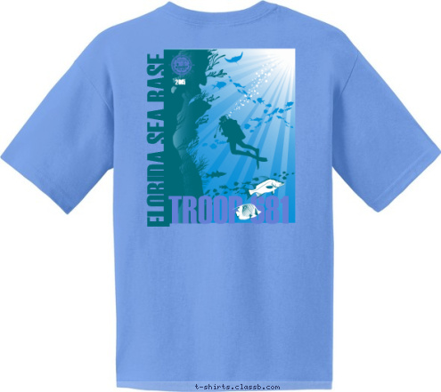 TROOP 681 2015 FLORIDA SEA BASE T-shirt Design 