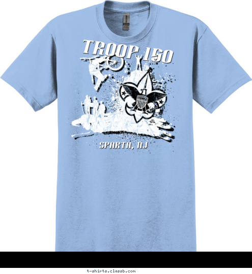 Sparta, NJ TROOP 150 T-shirt Design 